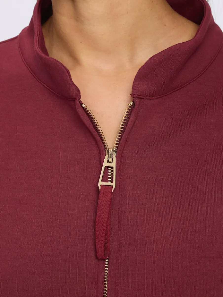 Sweatshirt encolure avec glissière