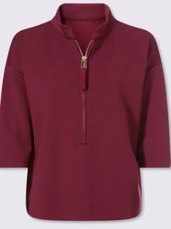 Sweatshirt encolure avec glissière