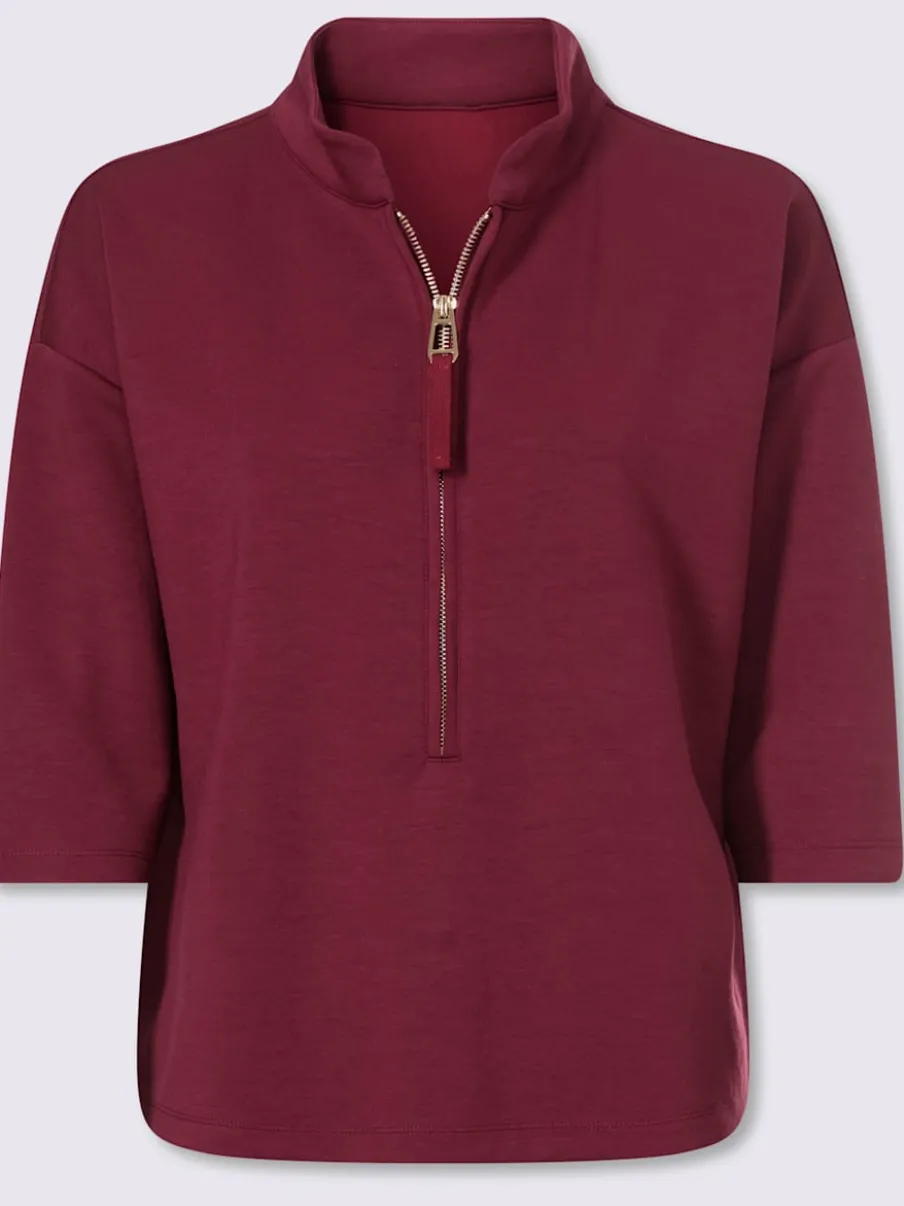 Sweatshirt encolure avec glissière
