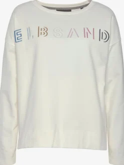 Sweat-shirt encolure ronde avec logo brodé multicolore