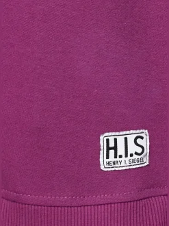 Sweatshirt à encolure ronde avec rayures et manches longues
