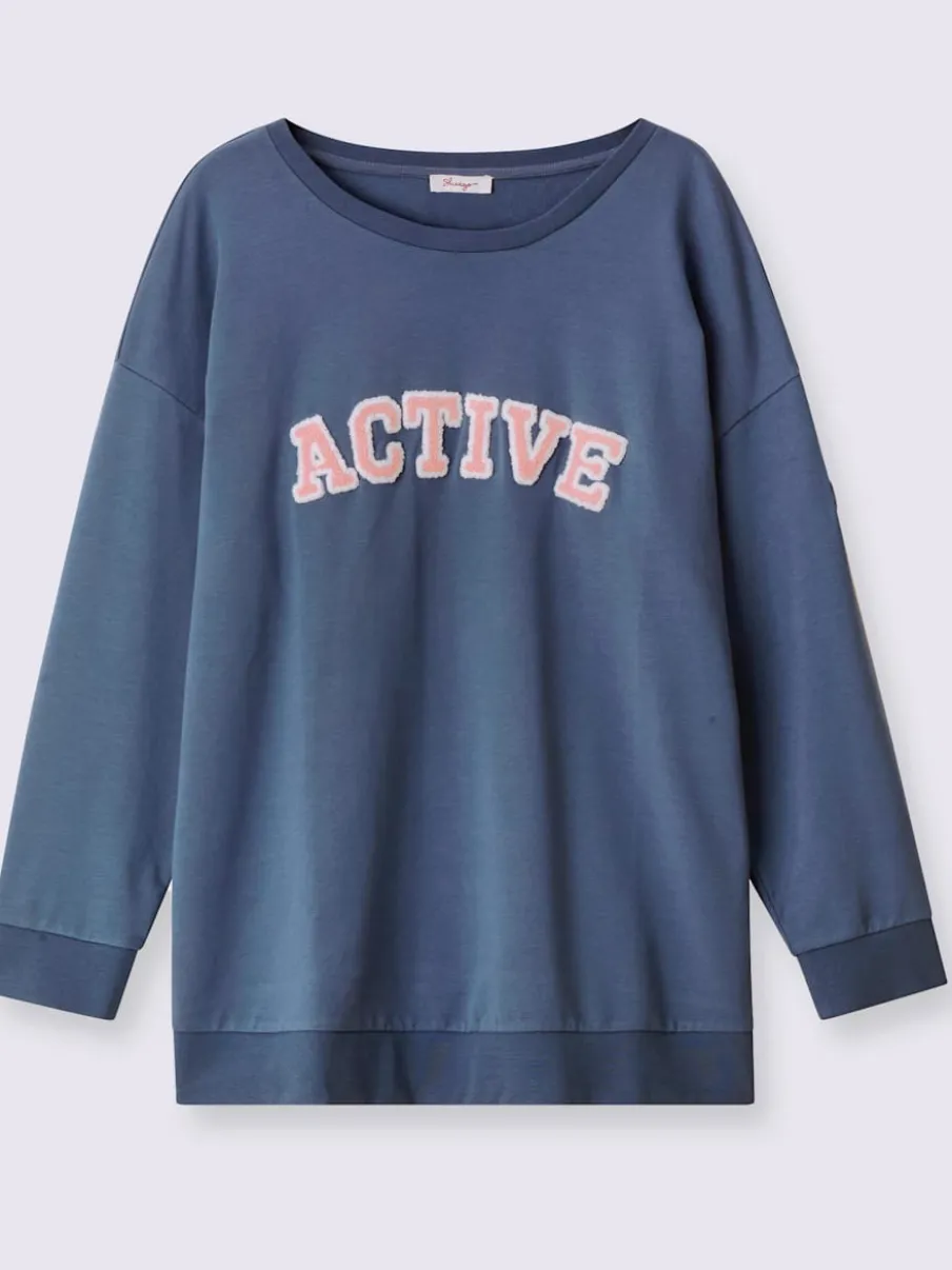 Sweatshirt imprimé floqué