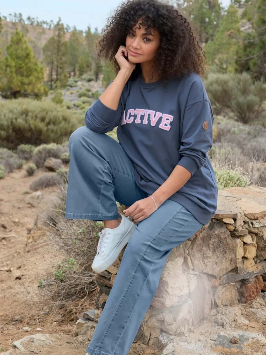 Sweatshirt imprimé floqué