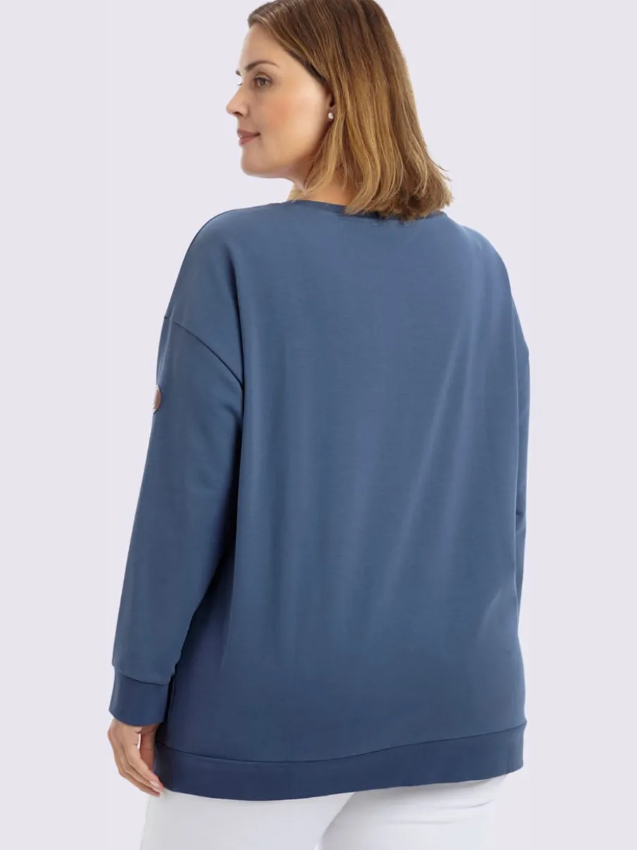 Sweatshirt imprimé floqué
