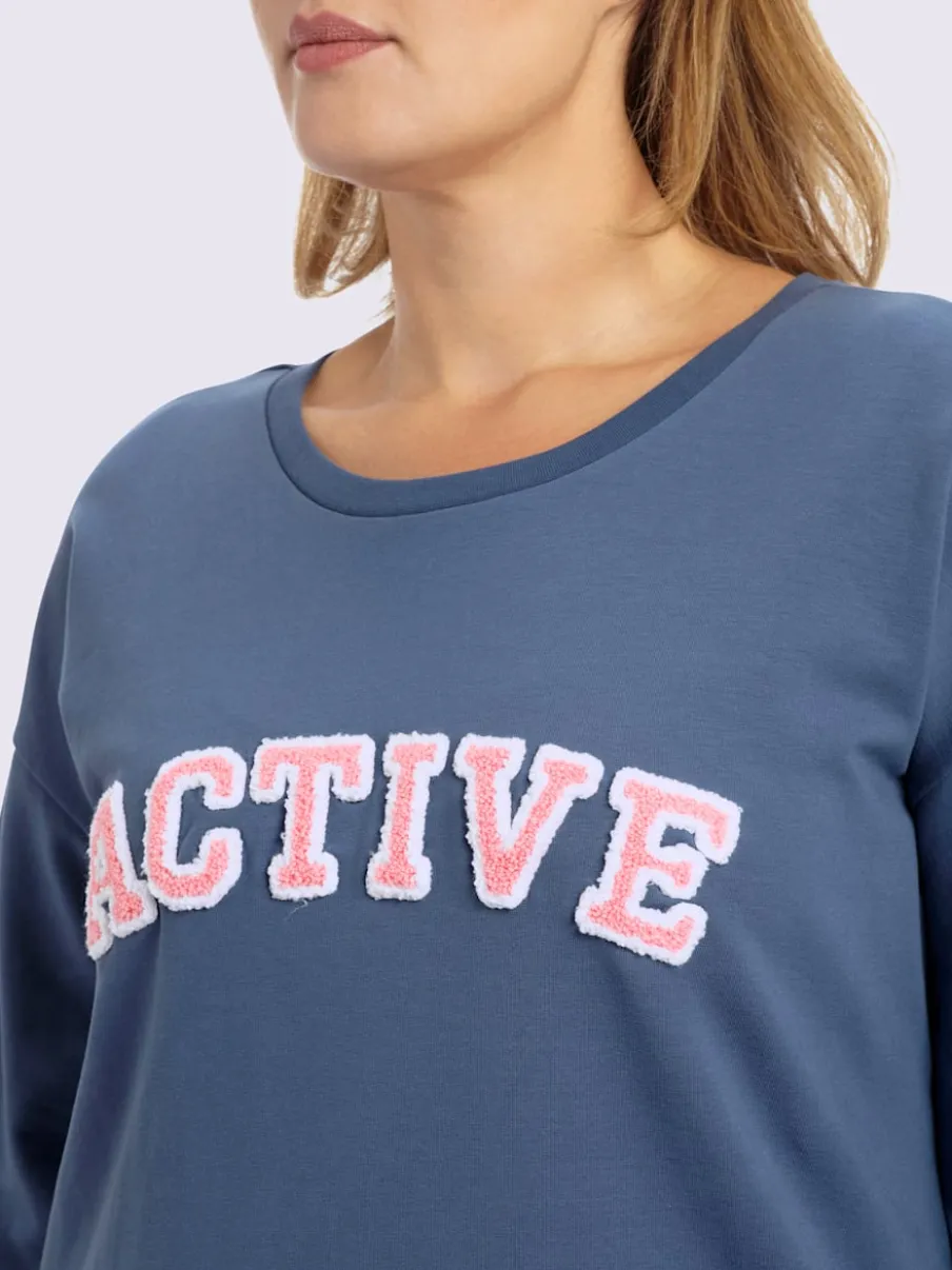 Sweatshirt imprimé floqué