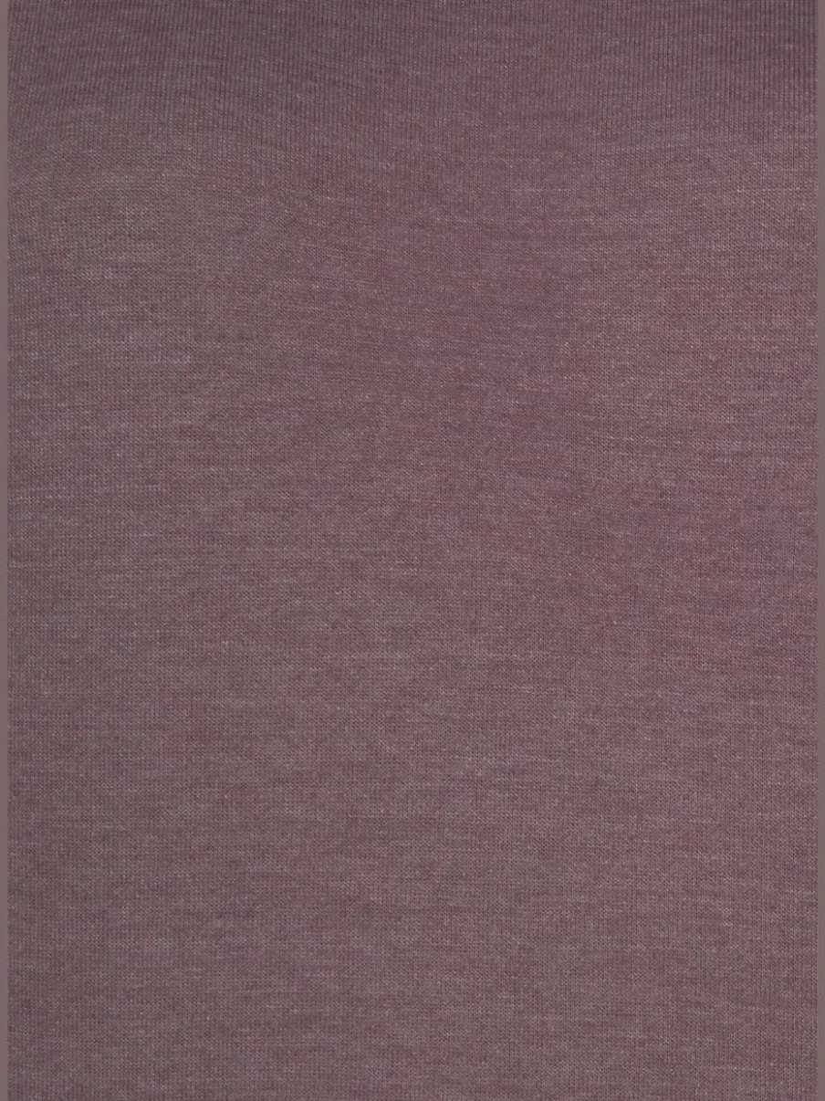 Sweatshirt long à col revers avec poche kangourou et logo cuivre