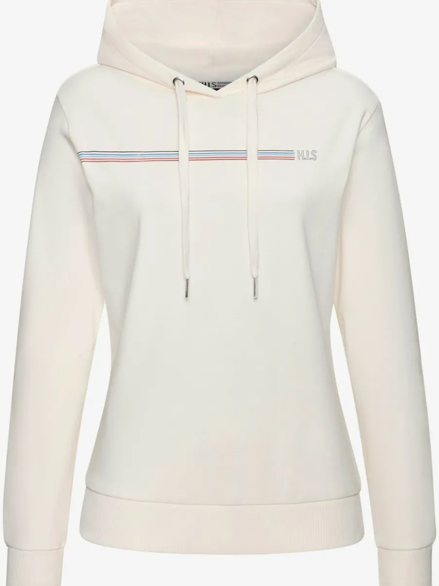 Sweatshirt lounge avec capuche et bords-côtes élastiques
