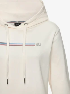Sweatshirt lounge avec capuche et bords-côtes élastiques