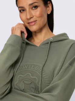 Sweatshirt motif gaufré