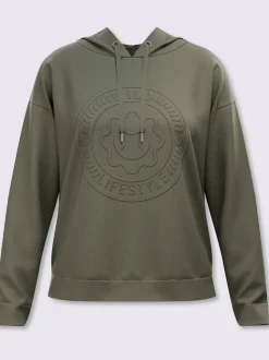 Sweatshirt motif gaufré