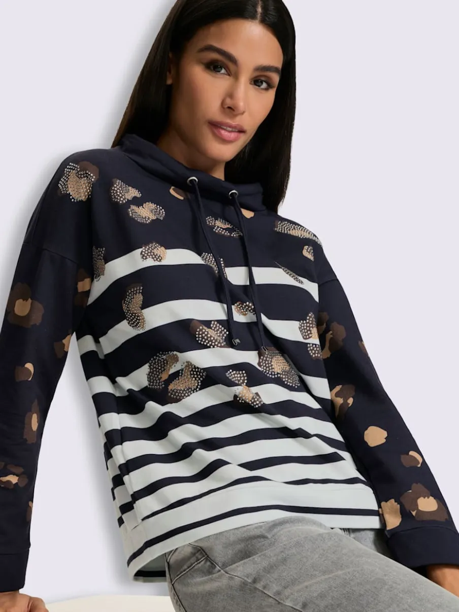 Sweatshirt motif léopard tendance