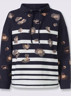 Sweatshirt motif léopard tendance