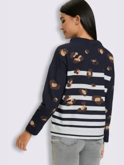 Sweatshirt motif léopard tendance