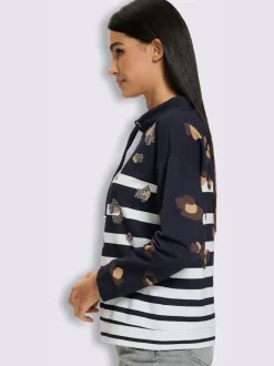 Sweatshirt motif léopard tendance