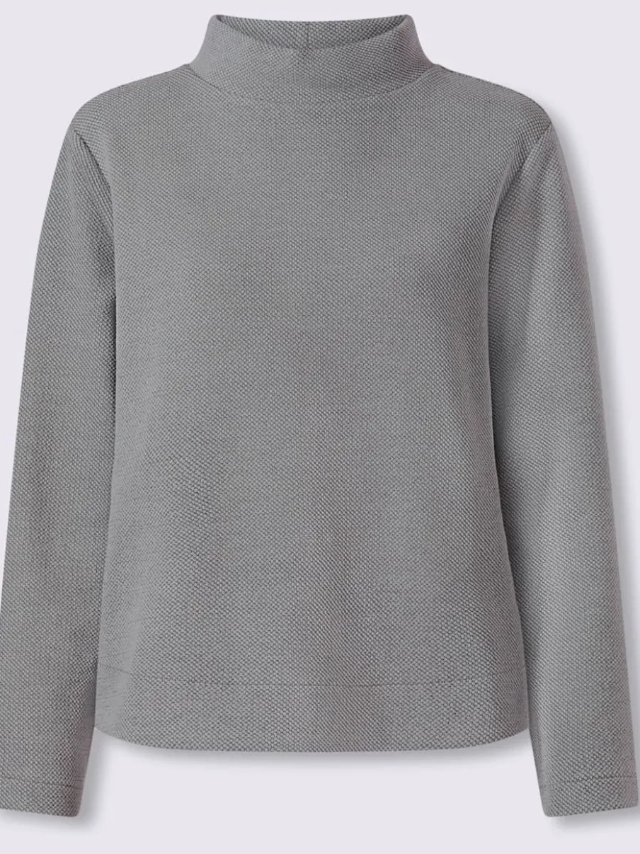 Sweatshirt qualité structurée chinée
