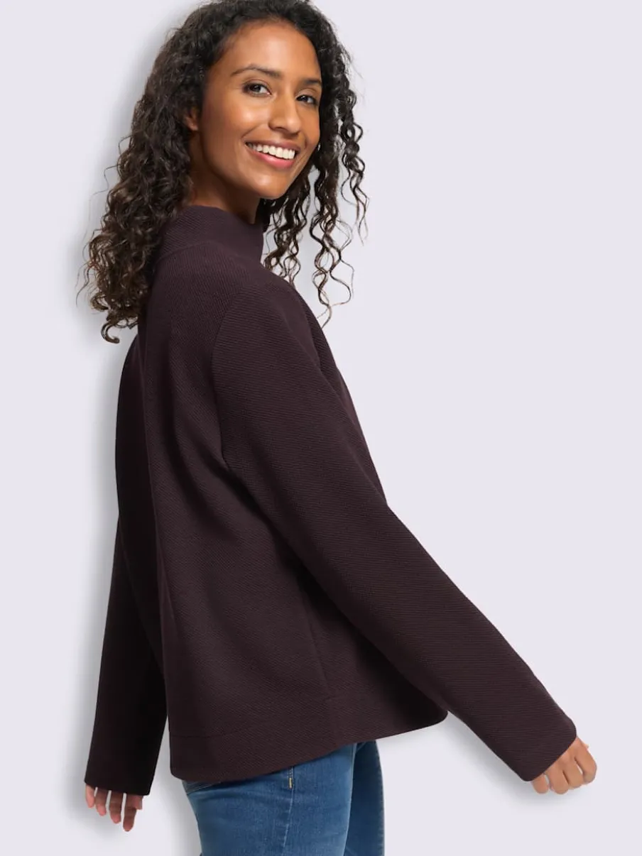 Sweatshirt qualité structurée chinée
