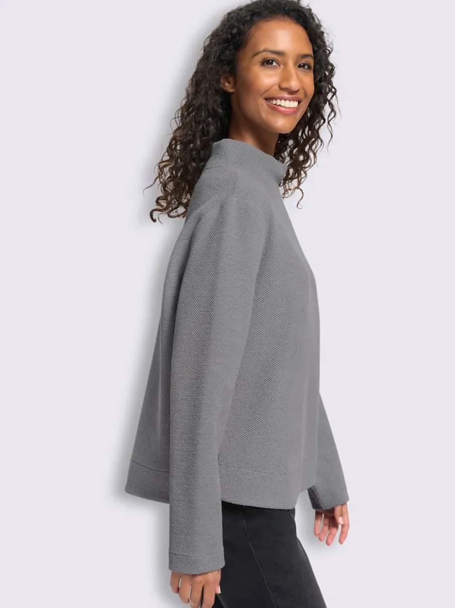 Sweatshirt qualité structurée chinée