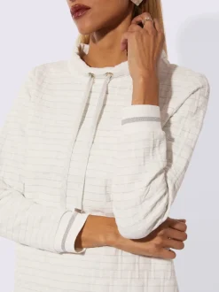 Sweatshirts avec col montant et fentes latérales décoratifs