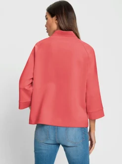Sweatshirts avec col montant et broderie sportive élégante