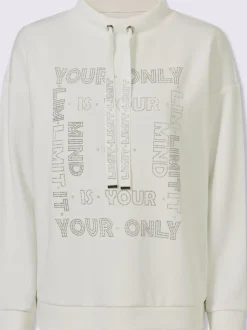 Sweatshirts avec col montant et manches longues originales brillantes