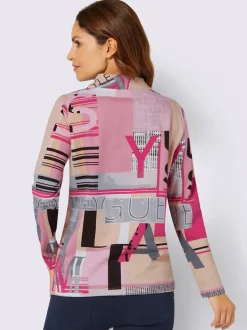 Sweatshirts avec col montant et manches longues graphiques