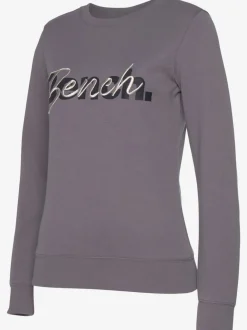 Sweatshirts avec logo brodé encolure ronde manches longues