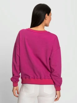 Sweatshirts avec mancherons décontractés et encolure ronde