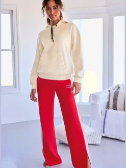 Sweatshirts à capuche avec bord-côtes et logo doux