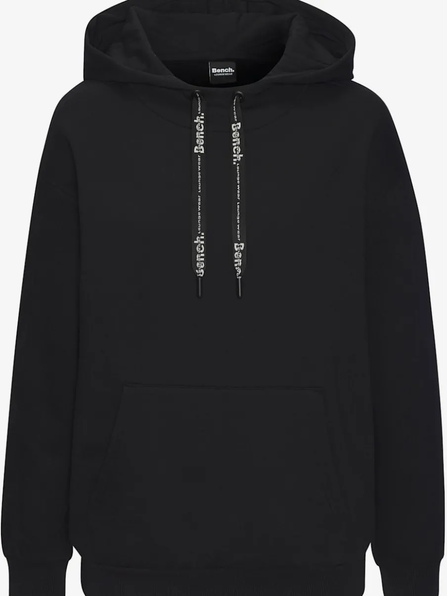 Sweatshirts à capuche avec bord-côtes et logo doux