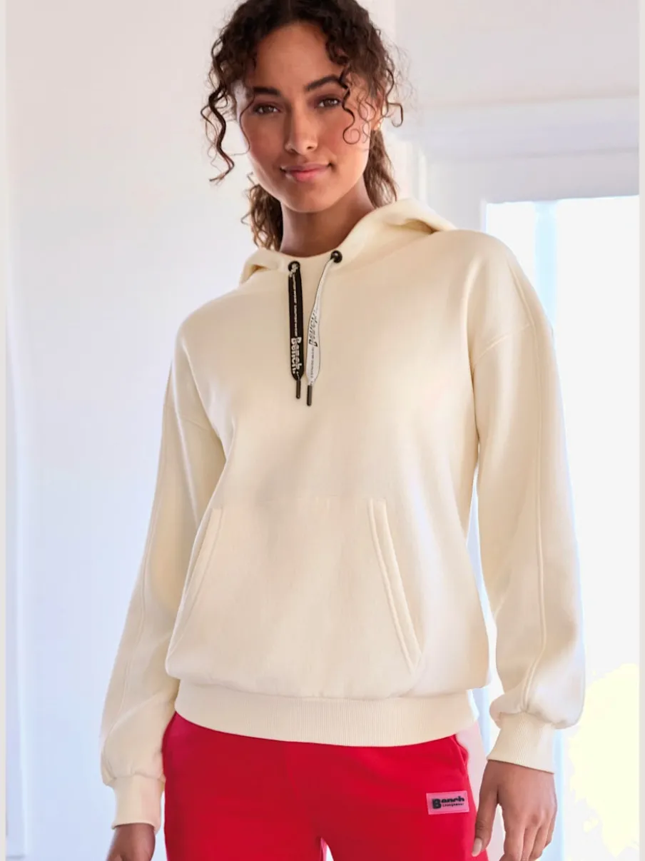 Sweatshirts à capuche avec bord-côtes et logo doux