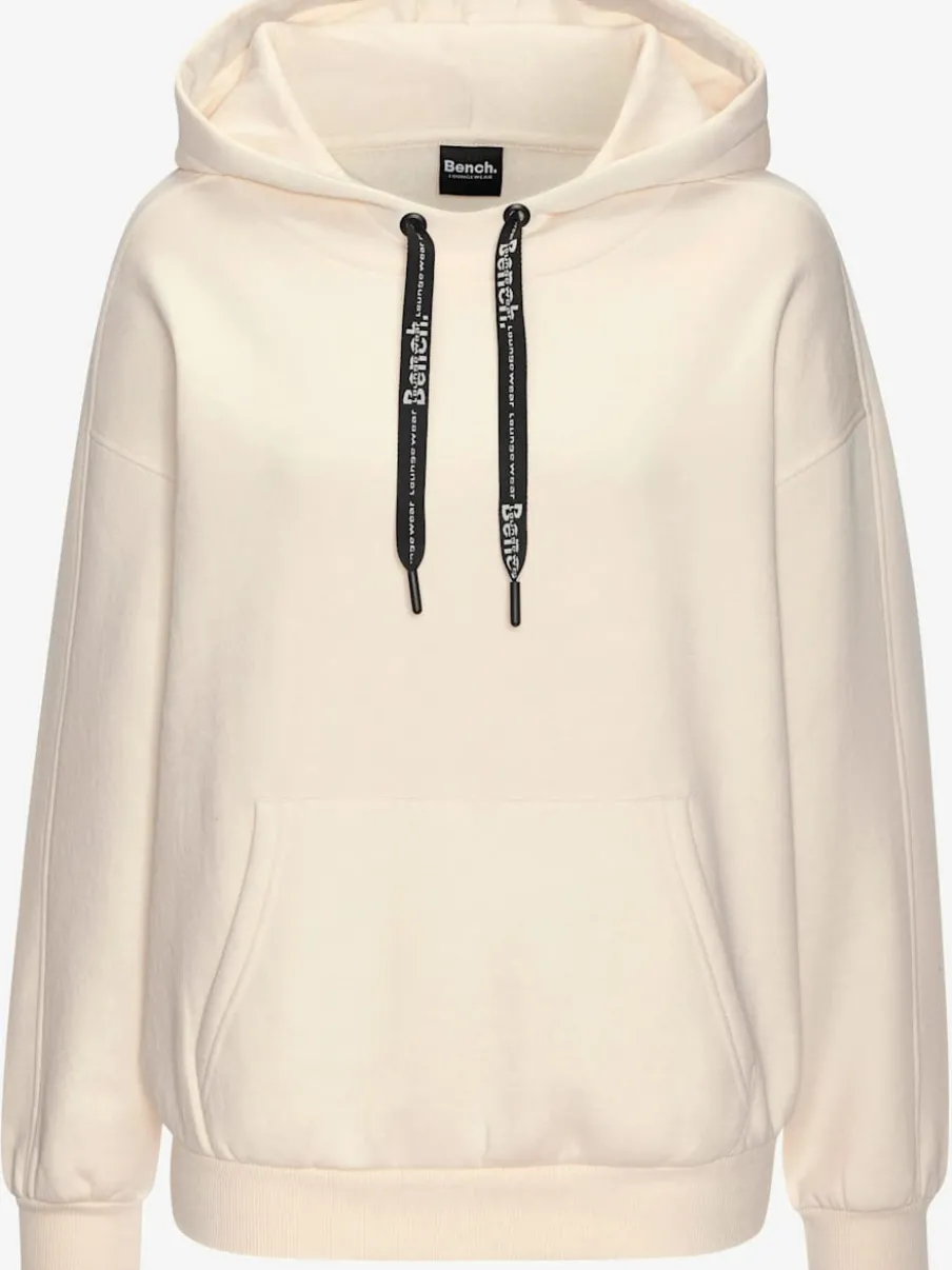 Sweatshirts à capuche avec bord-côtes et logo doux