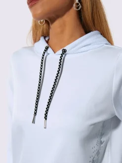 Sweatshirts à capuche avec empiècements en résille intégrés