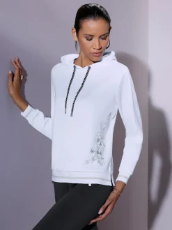 Sweatshirts à capuche avec empiècements en résille intégrés
