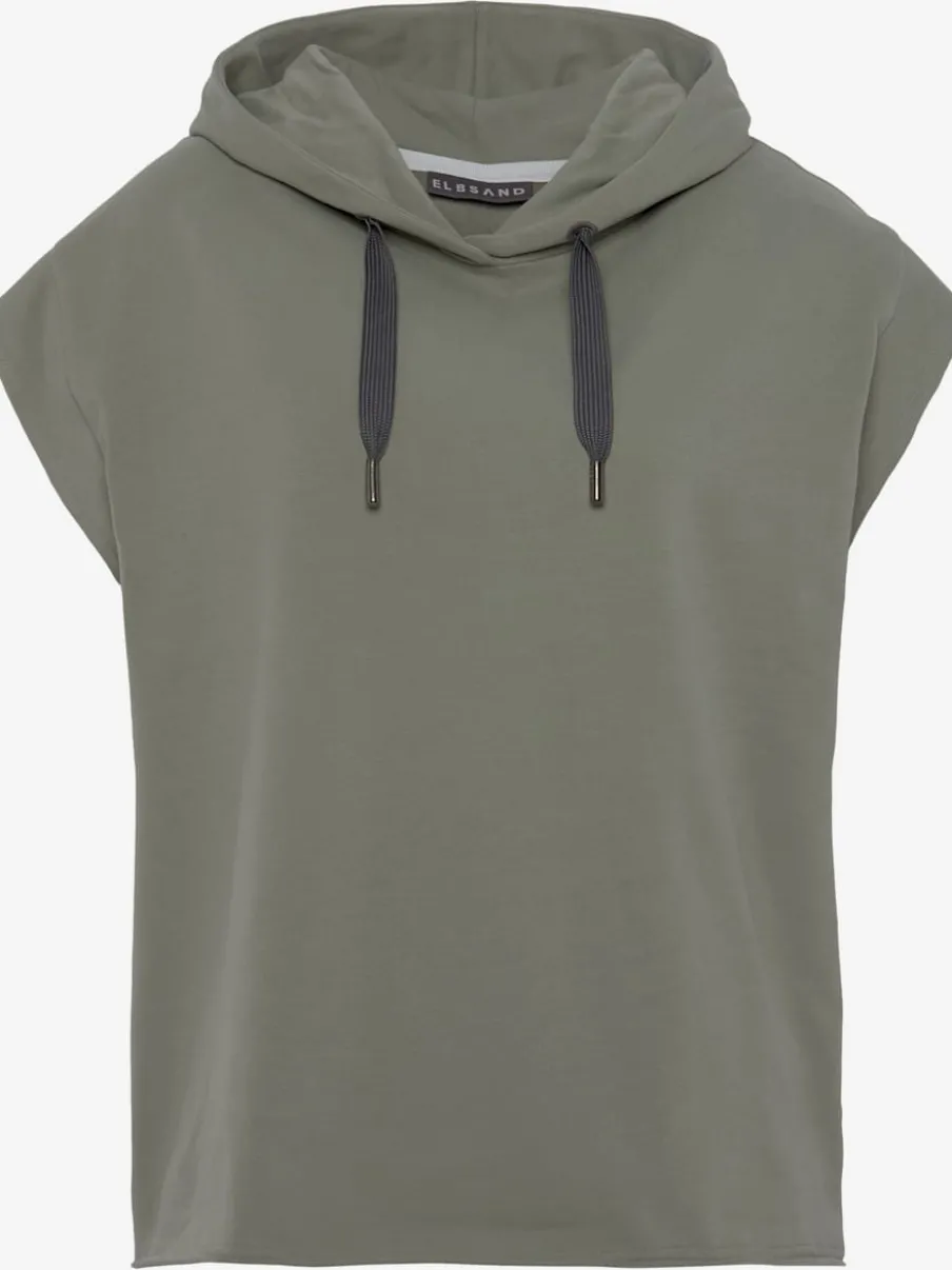 Sweatshirts à capuche avec grandes emmanchures et logo