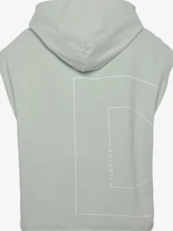 Sweatshirts à capuche avec grandes emmanchures et logo
