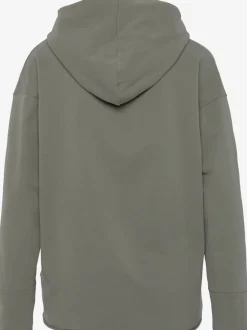 Sweatshirts à capuche avec logo imprimé et mancherons
