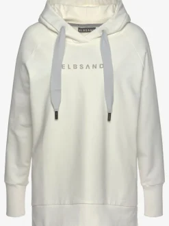 Sweatshirts à capuche avec logo et finitions côtelées