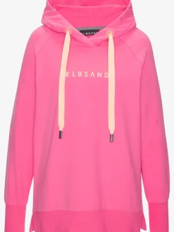 Sweatshirts à capuche avec logo et finitions côtelées