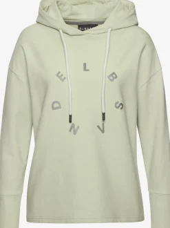 Sweatshirts à capuche avec logo et ourlet droit