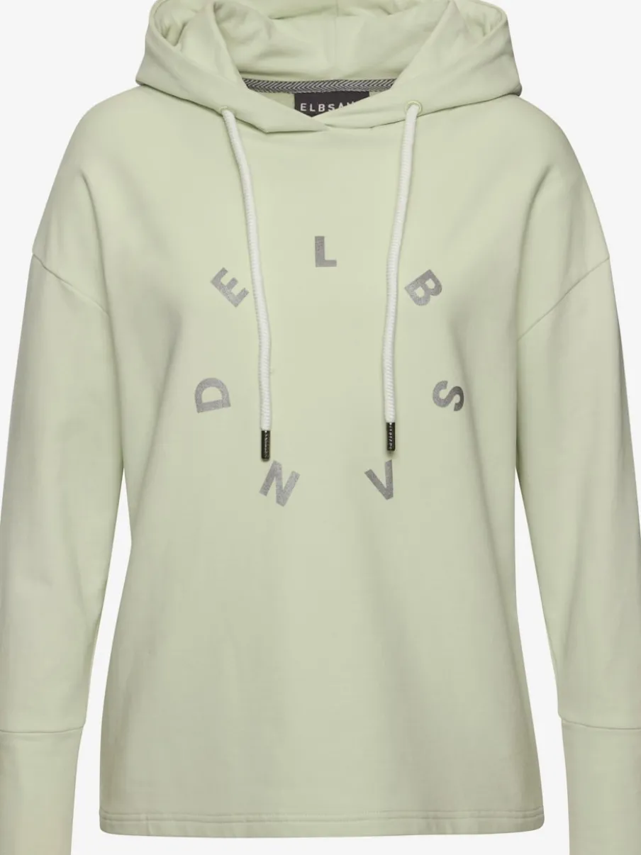 Sweatshirts à capuche avec logo et ourlet droit