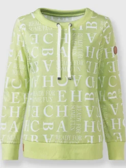 Sweatshirts coton manches longues col rond ajustable