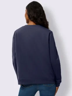 Sweatshirts décontractés avec inscription caoutchoutée style sportif