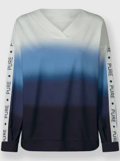 Sweatshirts décontractés avec encolure en V et manches longues