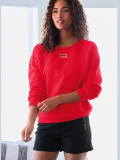 Sweatshirts décontractés à encolure ronde avec logo devant