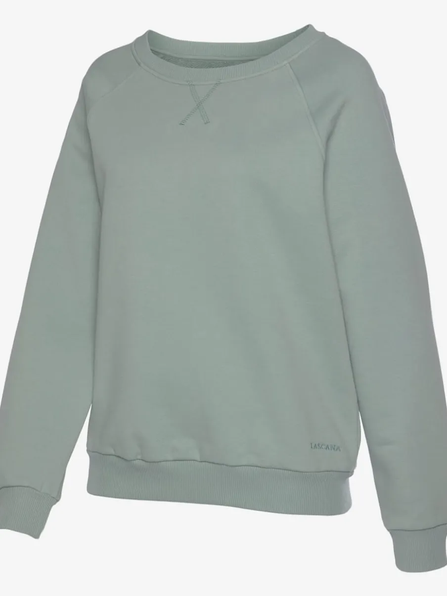 Sweatshirts à encolure ronde avec bords-côtes confortables