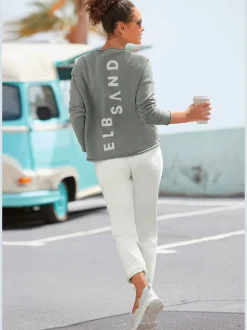 Sweatshirts encolure ronde avec grand logo imprimé