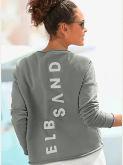Sweatshirts encolure ronde avec grand logo imprimé