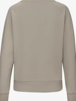Sweat-shirts à encolure ronde avec logo légèrement brillant