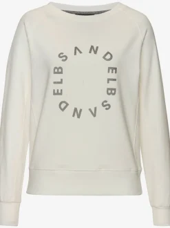 Sweat-shirts à encolure ronde avec logo légèrement brillant