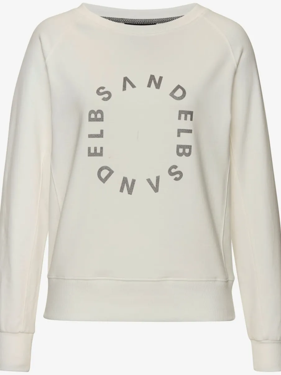 Sweat-shirts à encolure ronde avec logo légèrement brillant